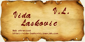 Vida Lasković vizit kartica